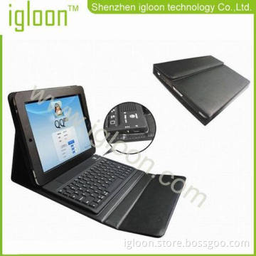 Leather Case Cover Bluetooth Keyboard For Ipad2 The New Ipad 3 And Ipad4 Stand Boardcom Chipset Big Battery 